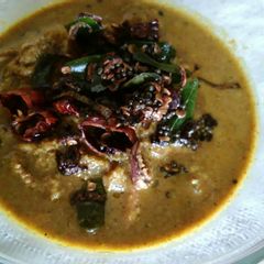 A picture of Squid heads in coconut gravy.