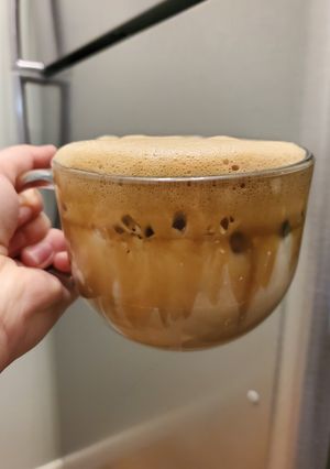 Hình của món Cà phê Dalgona.