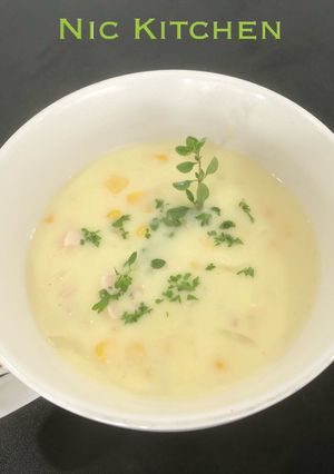 Foto resep Corn and Cream Soup NIC KITCHEN