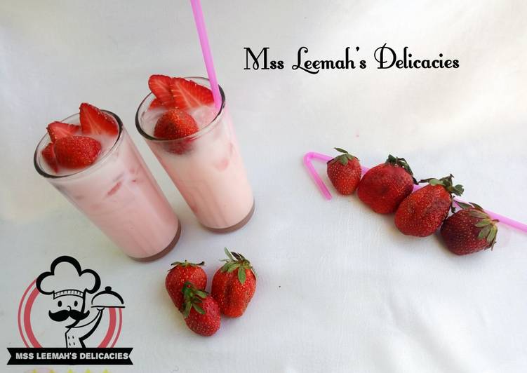 Recipe of Ultimate Strawberry Milkshake