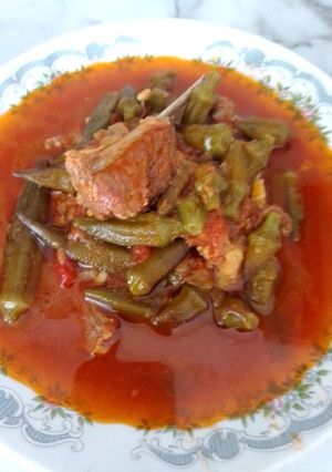 عکسی از دستور خورشت بامیه