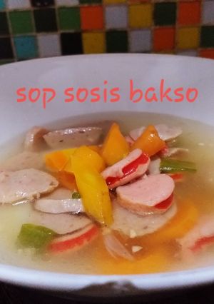 Foto resep Sop sosis bakso