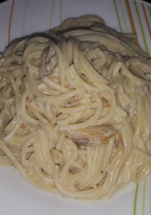 صورة لوصفة سباغيتي بالكريم فريش 🍝