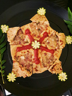 A picture of Onion masala paratha.