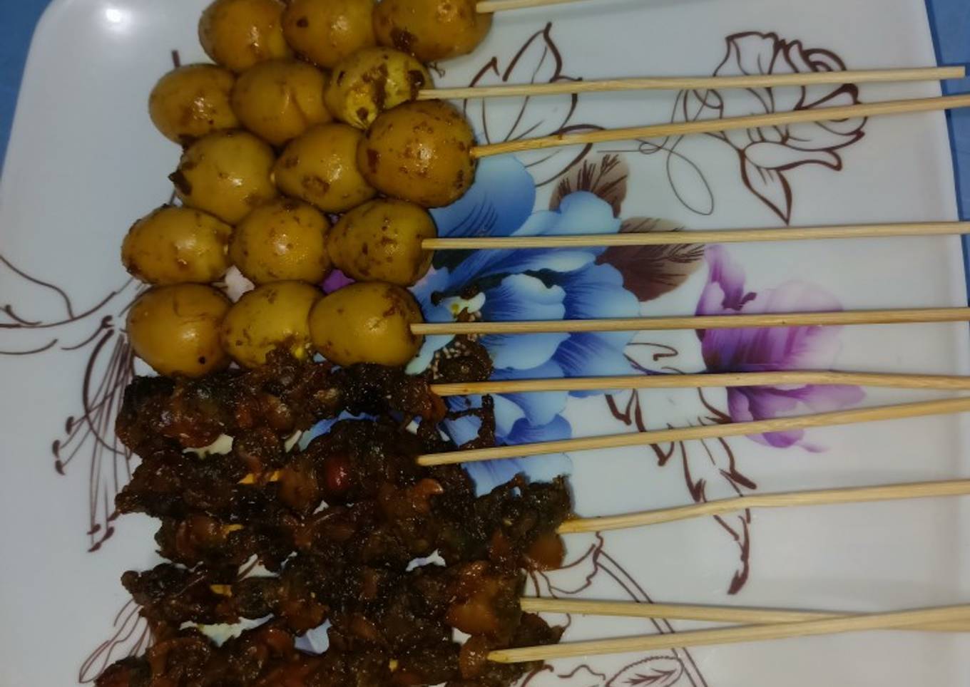Sate kerang, telur puyuh rasa jawatimuran