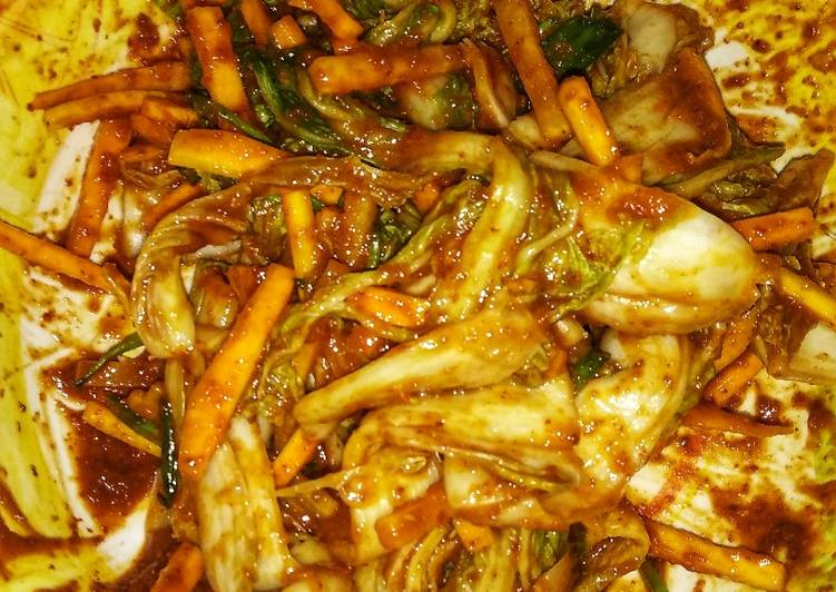  Resep  Kimchi sederhana  yang Gurih 