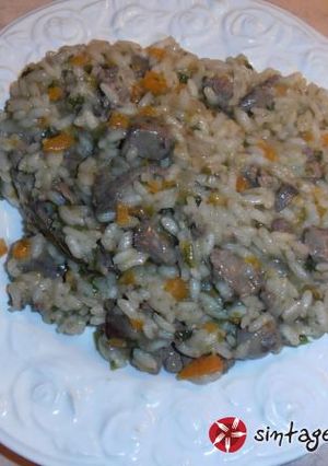 Φωτογραφία της συνταγής Risotto με συκωτάκια πουλιών