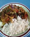 Lomo saltado a lo peruano