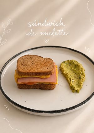 Una foto de Sándwich de omelette