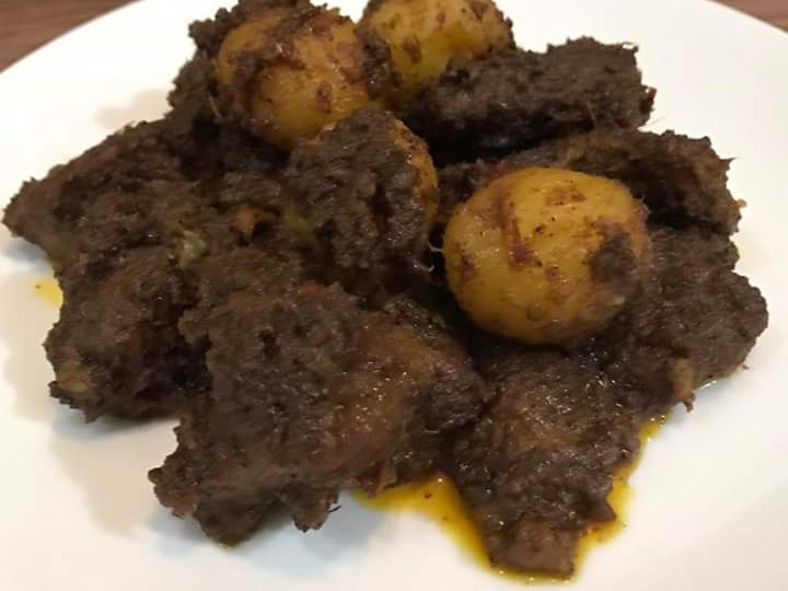 Cara Gampang Menyiapkan Rendang daging &amp;amp; kentang yang Sempurna