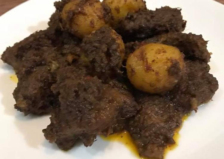 Resep Rendang daging &amp; kentang Anti Gagal