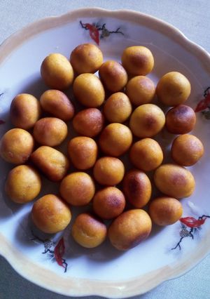 Hình của món Khoai lang viên chiên giòn.