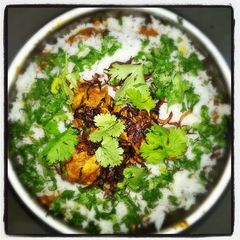 A picture of Chicken dum biriyani.