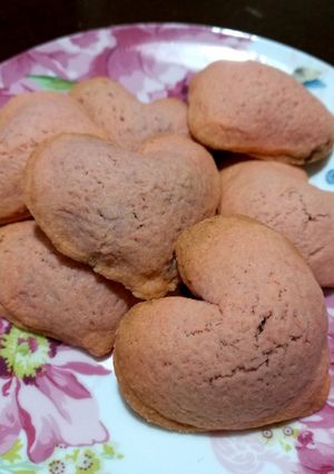 Foto di Biscotti rosa ripieni