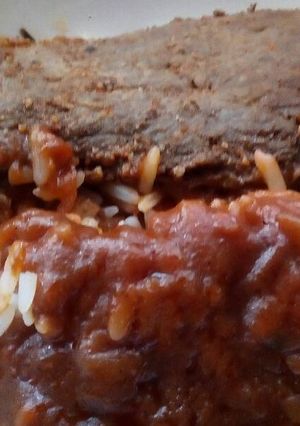 A picture of Fried rump steak.
