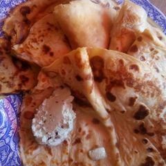 A picture of Blini (Russian pancakes).