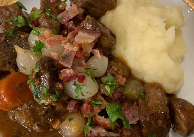 Step-by-Step Guide to Prepare Super Quick Homemade Boeuf Bourguignon (Beef Burgundy Stew)