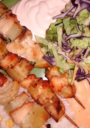 Nyársas husi pácolva, sütőben recept fotója