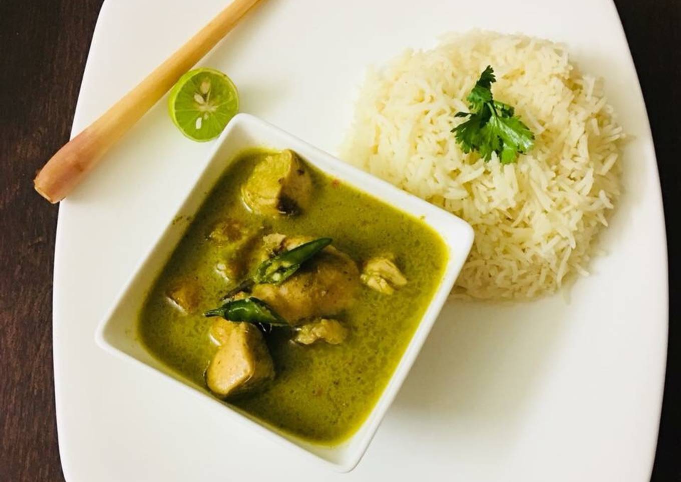 Chicken Thai green curry
