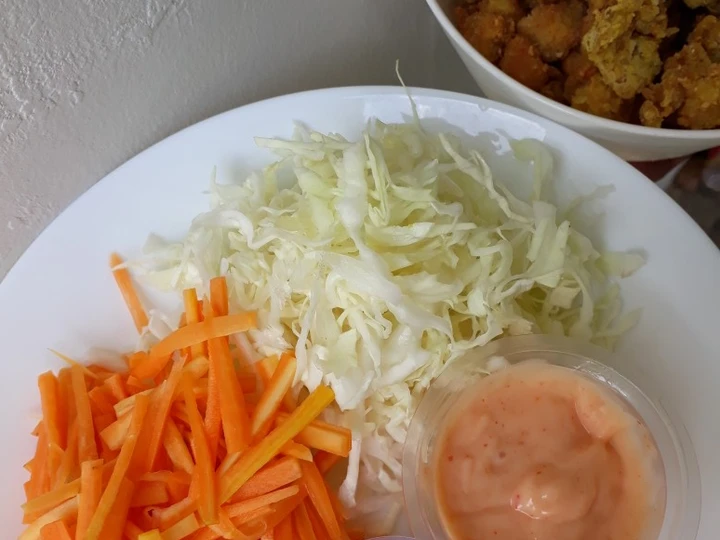 Langkah Gampang Membikin Resep  Simple Salad ala Hokben yang Lezat Sekali, Lezat