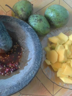 Foto resep Rujak mangga(sesi orang ngidam) 😆😆