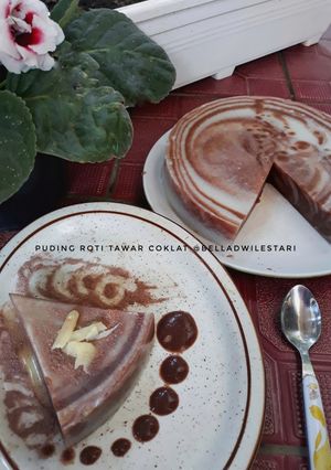 Foto resep Puding Roti Tawar Zebra