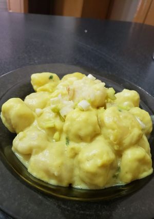 Una foto de Ñoquis de papa rellenos