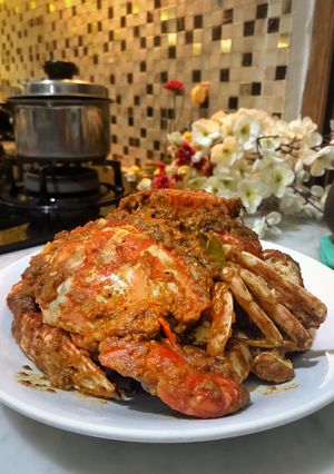 Foto resep Best Chili Crab Singapore (resep Chili Crab Terenak campur udang galah)