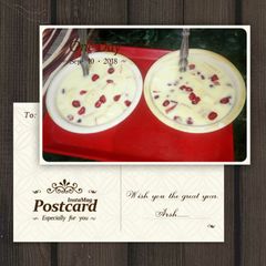 A picture of Fruit custard.