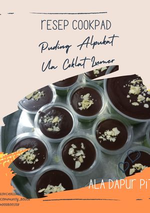 Foto resep Puding Alpukat vla Coklat Lumer