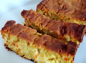 Une photo de Cake à la carotte et au gouda au cumin