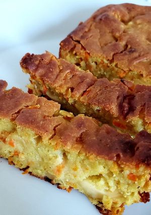 Une photo de Cake à la carotte et au gouda au cumin