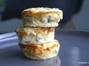 Una foto de muffins salados sin harina
