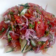A picture of Cucumber kachumbari.