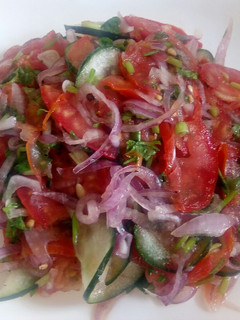 A picture of Cucumber kachumbari.