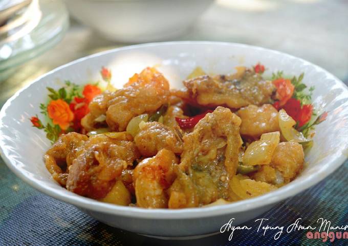 Langkah Mudah untuk Menyiapkan Ayam Tepung Asam Manis Anti Gagal