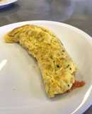 Omelette de camarones