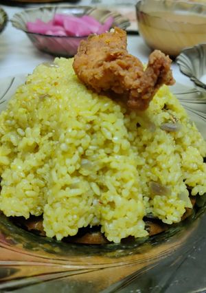 صورة لوصفة الارز الاصفر المصري 🥣🥣