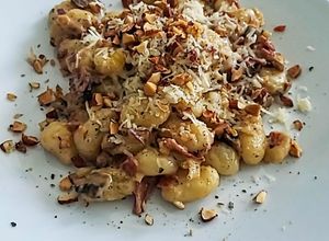 Una foto de Ñoqui con gorgonzola