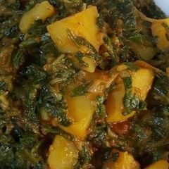 A picture of Easiest Palak Alu.