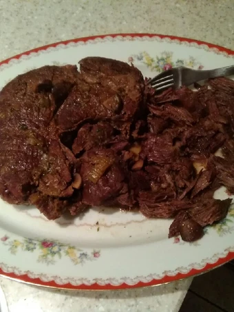 Easy Way Prepare Braised beef over egg noodles/pot roast the Can Spoil the Tongue You can take Joss in your mouth