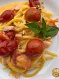 Tonnarelli salmone e cognac