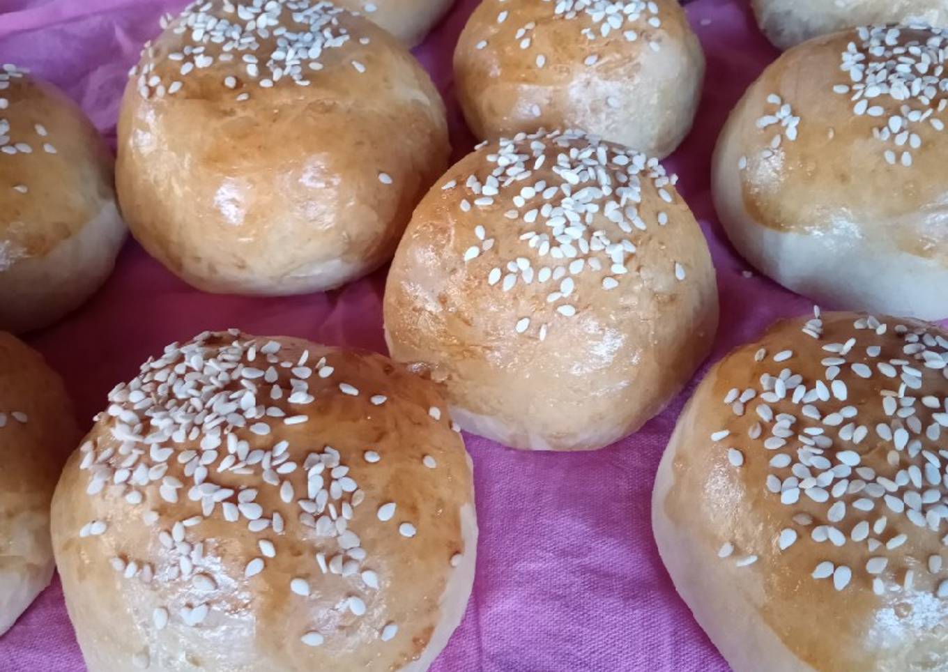 Bollos rellenos de jamón y queso Philadelphia