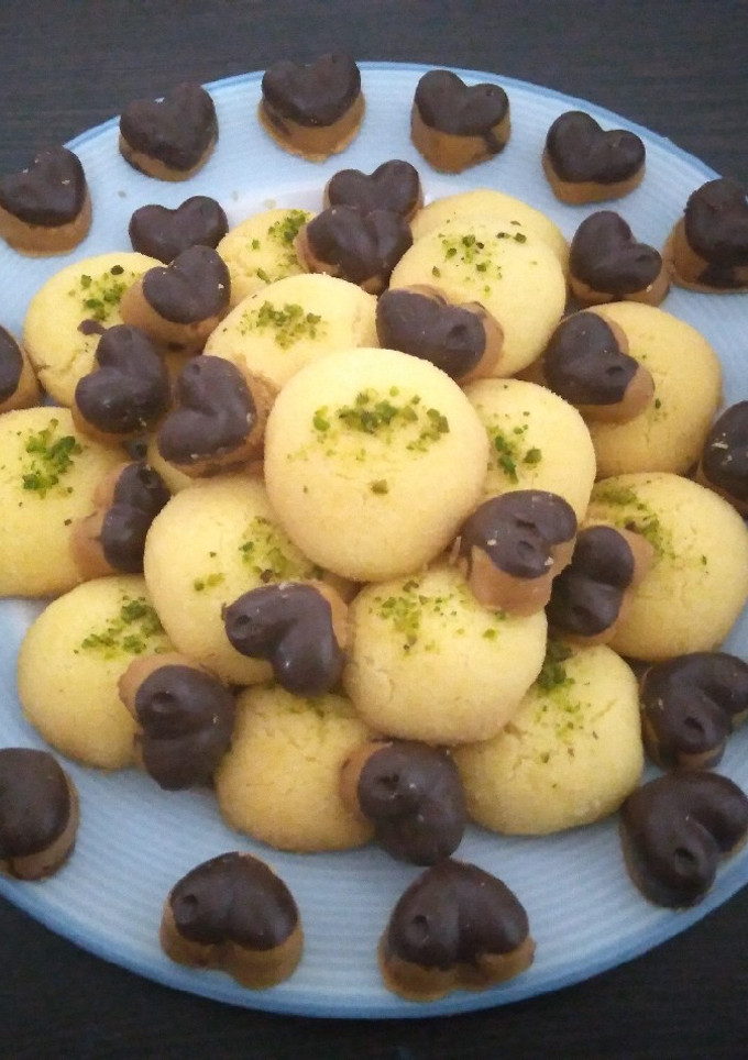 عکسی از دستور شیرینی بهشتی و شیرینی برشتوک شکلاتی