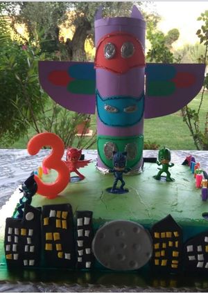Φωτογραφία της συνταγής Τούρτα pj masks της Στελίτσας μου!!