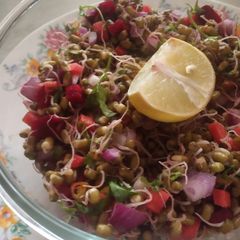 Green sprouts salad A picture of Green sprouts salad.