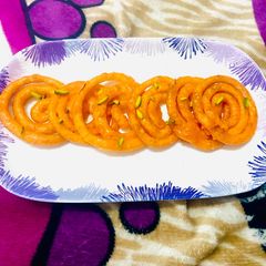 A picture of Kesar jalebi.