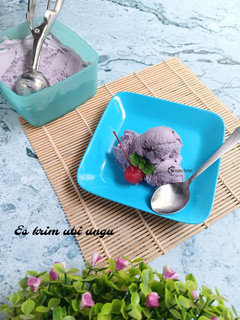 Foto resep Es krim ubi ungu