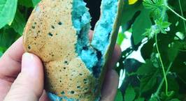 Hình ảnh món Bánh pancake vị hoa đậu biếc
