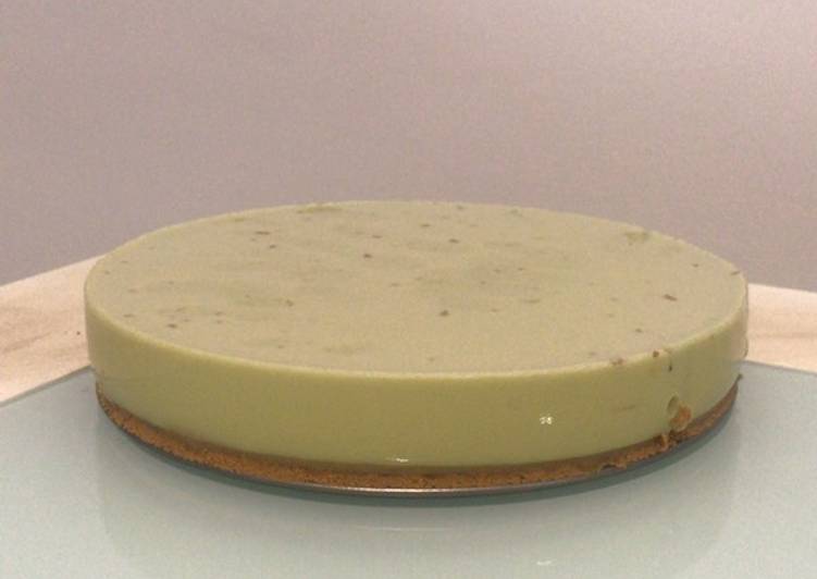 Cheesecake de té matcha vegano